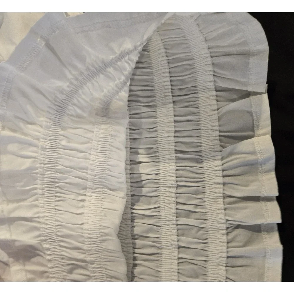 NWOT Forever 21 Off One Shoulder‎ White Bandeau Halter Top No Size Tag Fits LG